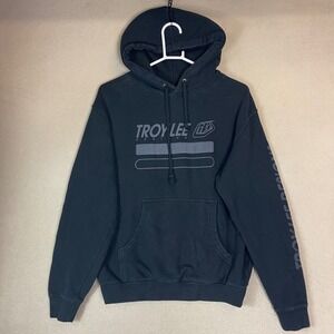 Troy‎ Lee Designs Hoodie Black Fastest Racers Graphic Sweatshirt Size S